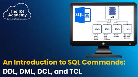 Introduction To Sql Statements Ddl Dml Dcl And Tcl The Iot Academy