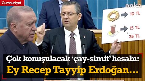 FLAŞ CHP lideri Özgür Özel den çok konuşulacak çay simit hesabı Ey