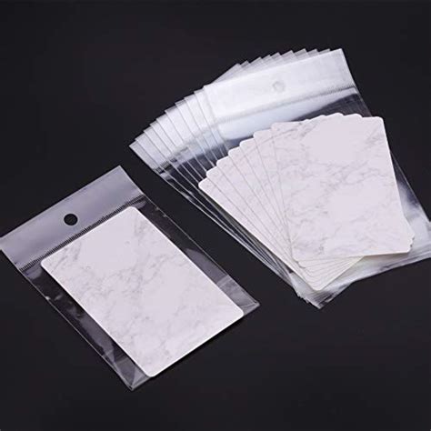 120 Set Earring Display Cards With Self Seal Hanging Bags Necklace