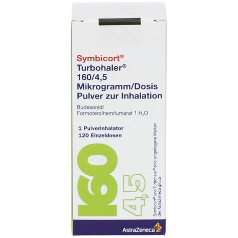 Symbicort Turbohaler 160 4 5 µg Dosis 120 Ed 1 St Mit Dem E Rezept Kaufen Shop Apotheke