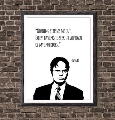 The Office Tv Show Dwight Schrute Quote Print Home Decor Holiday Gift