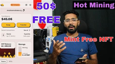 Hot Mining New Update Mint Free NFT Hot Coin Mining Usmeme NFT