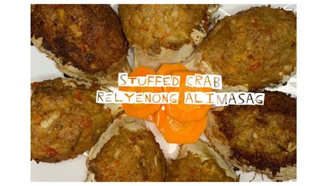 Stuffed Crab Relyenong Alimasag Youtube