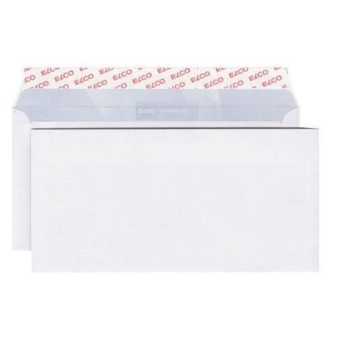 ELCO Paquet de 100 enveloppes sans fenêtre Format C5 6 Blanc 74487 12