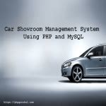 Car Showroom Management System Using PHP And MySQL PHPGurukul Projects