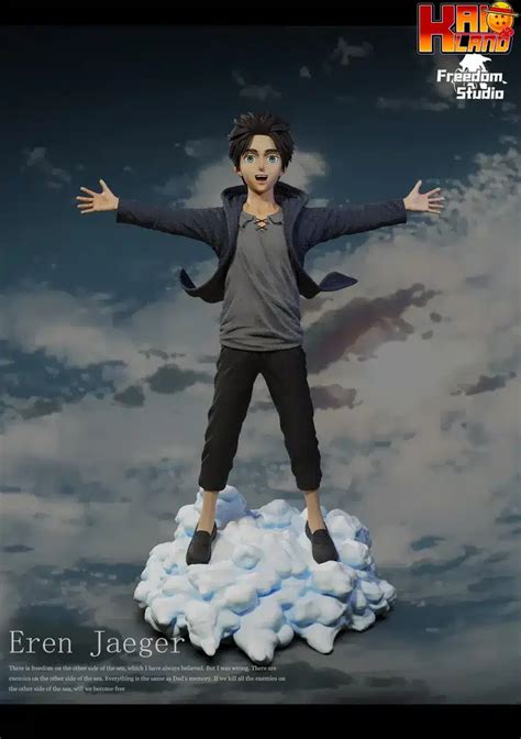 Attack On Titan Freedom Studio Kid Eren Yeager Resin Statue - Kaioland