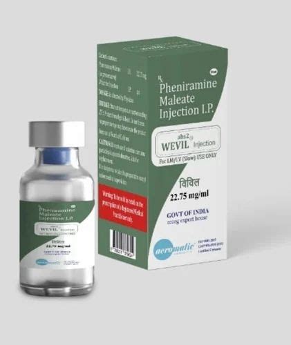 Pheniramine Maleate Injection 10 Ml Vail At Rs 17 10 Stripe In New