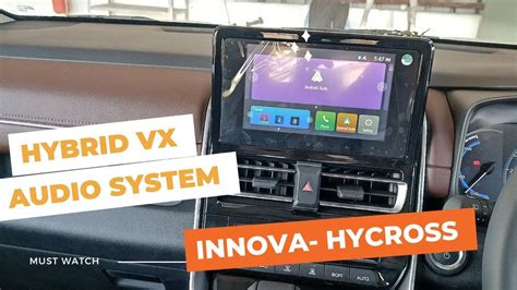 Innova Hycross Vx Hybrid Varient Audio System Details Music System Of