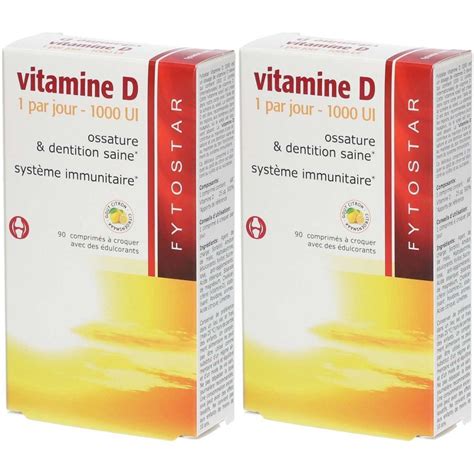 Fytostar Vitamine D 1000 Ui 2x90 Pcs Redcare Pharmacie