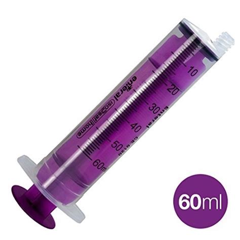 Enteral 60ml Purple Enfit Syringe Single Patient Use 50box Reusable