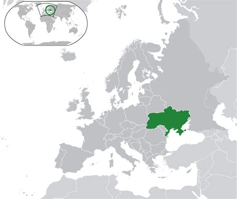 Location Of The Ukraine In The World Map