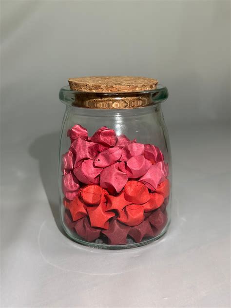 100 Origami Lucky Stars Jar Etsy