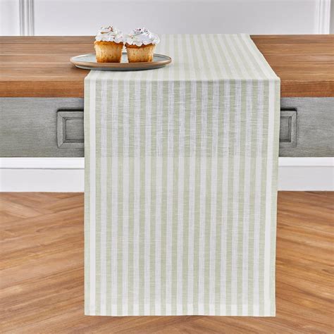 Amazon Solino Home Stripe Linen Table Runner 48 Inches Long 100