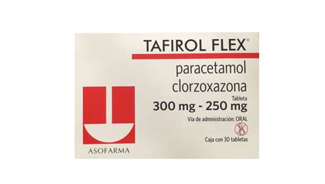 Tafirol Flex Mg Mg Tabletas