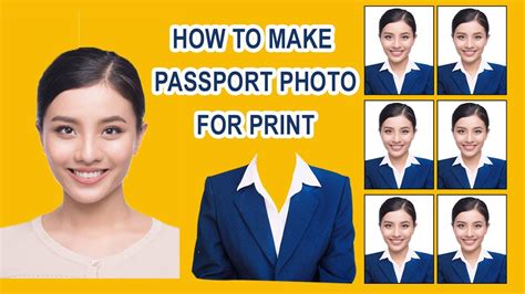 How To Make Passport Photo For Print Youtube