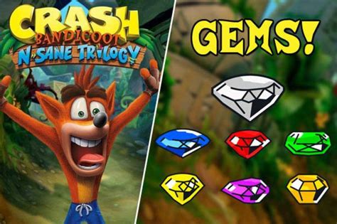 Crash Bandicoot Gems Locations All Coloured Gems On Ps4 Xbox And