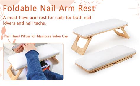 Amazon ANGNYA Big Arm Rest For Nails Foldable PU Leather Nail Arm