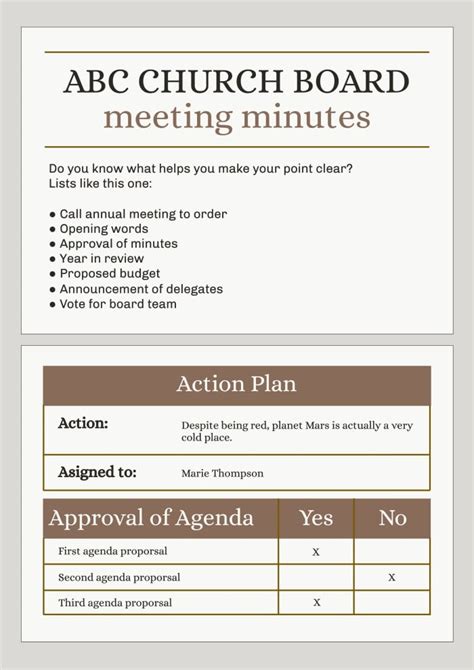 Annual Board Meeting Template