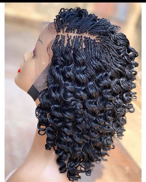 Braided Wigs For Black Women Knotless Braids Short Braids Lace Front