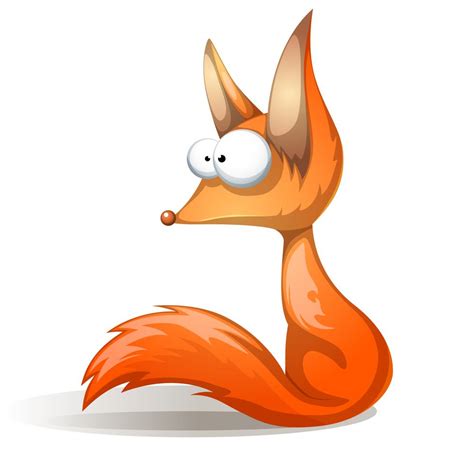 Crazy Funny Cute Red Fox 517253 Vector Art At Vecteezy