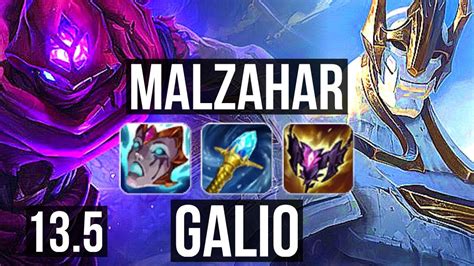 Malzahar Vs Galio Mid 43m Mastery 2100 Games 5315 Kr Master