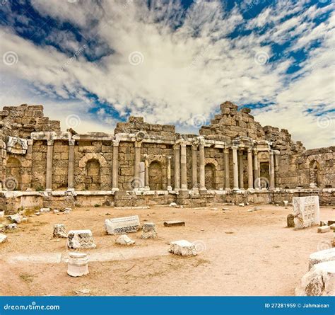 Ruins of Agora stock image. Image of historical, colonnade - 27281959