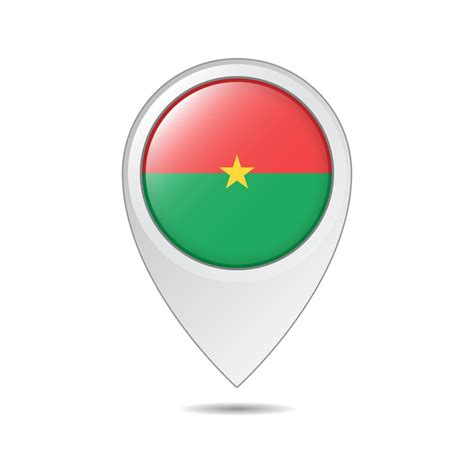 map location tag of burkina faso flag 16874893 Vector Art at Vecteezy