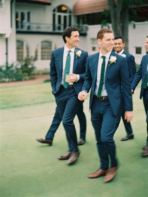 Indoor Weddings Blue Suit Wedding Forest Green Bridesmaid Dresses Wedding Groomsmen Attire