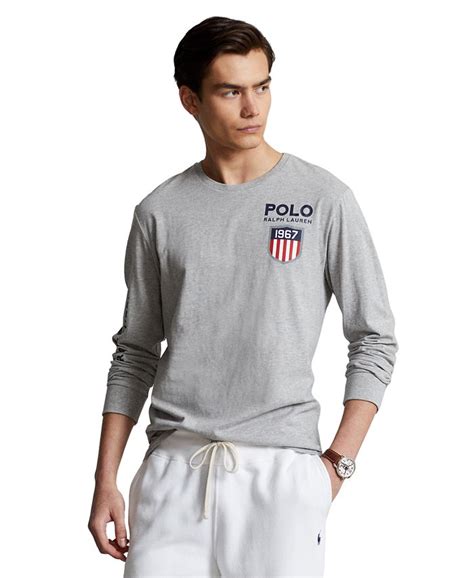 Polo Ralph Lauren Mens Classic Fit Logo Long Sleeve T Shirt Macys