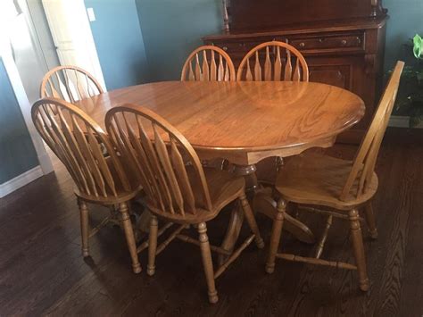 Large Oak Dining Room Table And Chairs At William Molina Blog