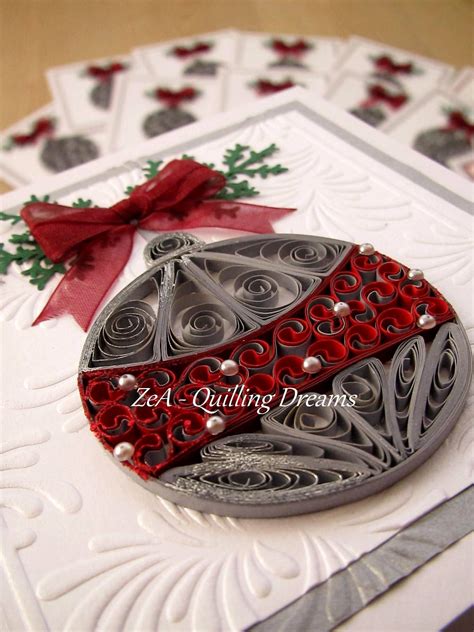 Quilled Christmas Ball Quilling By Zea Quilling Dreams Paper