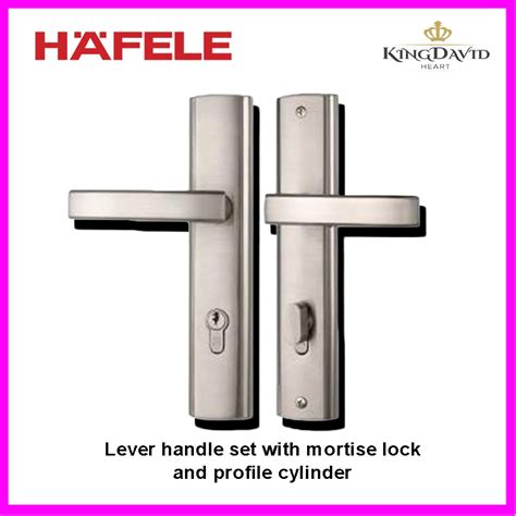 Hafele Lever Handle Set With Mortise Lock And Profile Cylinder Shopee