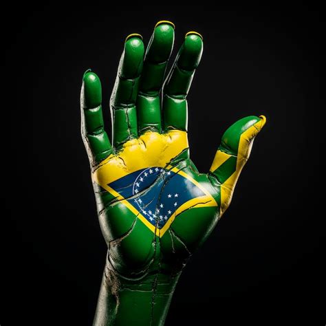 Premium AI Image | 3d flag independence from brazil 7 september