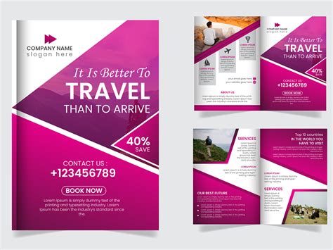 Traveling Brochure Template by Byzed Ahmed on Dribbble