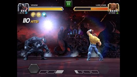 Venom Vs Luke Cage Marvel Contest Of Champions Youtube