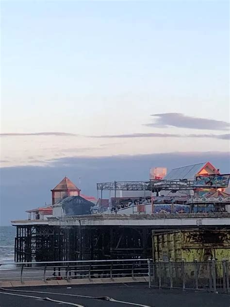 Blackpool Pier On Fire 50 Firefighters Battle Huge Blaze At Historic