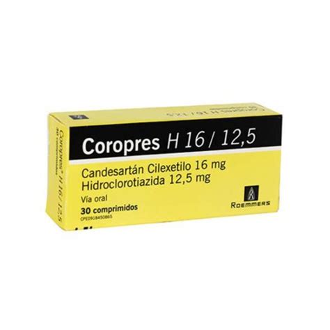 Coropres H Candesart N Hidroclorotiazida Mg X Comprimidos