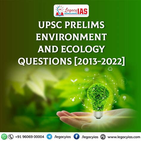 Upsc Prelims Environment And Ecology Questions Legacy Ias