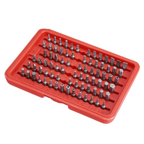 New Drillpro 100pcs Screwdriver Bit Set Security Bit Set Chrome Vanadium Steel Assortment Set ...