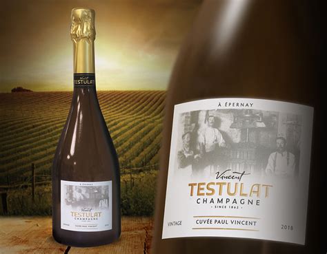 Champagne Testulat Cuv E Paul Vincent Mcc Label Collection