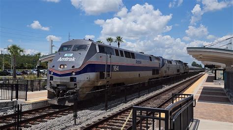 Amtrak 97 Triple Header With P42dc 164 Phase Iv Heritage Unit And A Dash 8 32bwh At Meadow Woods