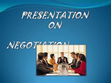 Negotiation Ppt