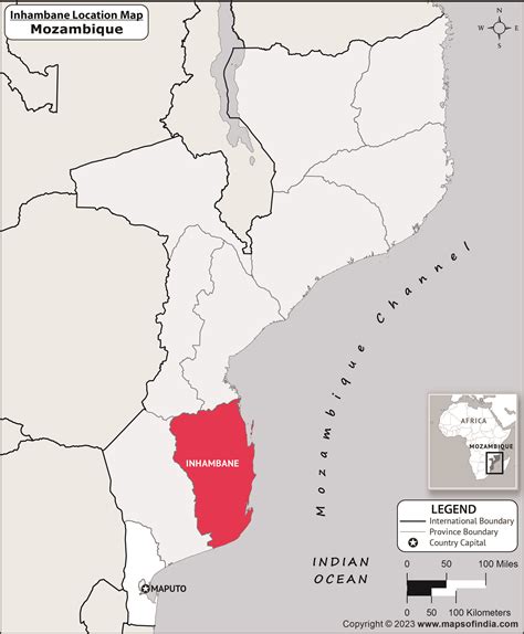 Where is Inhambane Located in Mozambique? | Inhambane Location Map in the Mozambique