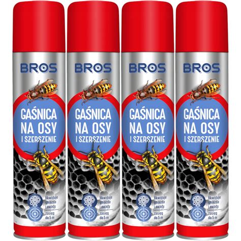 BROS GAŚNICA NA OSY I SZERSZENIE spray 600ml 4szt Inny producent