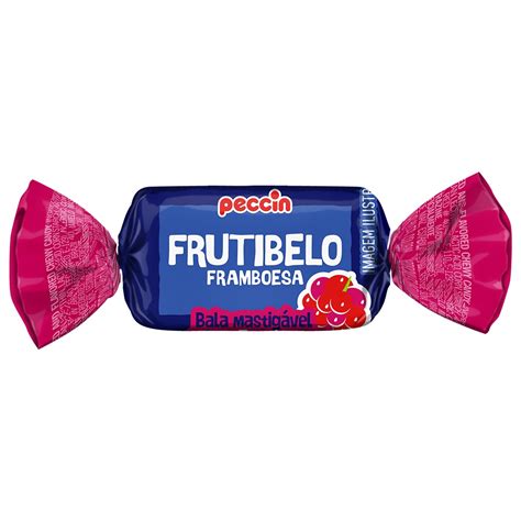 Bala Mastigável Frutibelo Framboesa 600g Peccin Submarino