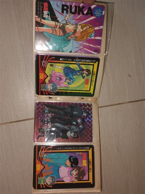 幽遊白書閃卡 magical battle 1993 yu yu hakusho 16白1閃 連卡簿 正版 made in japan 興趣