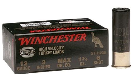 Winchester Supreme High Velocity Turkey 12 Gauge 3 1 2 5 Shot 2 Oz 10 Round Box Ammo Abide