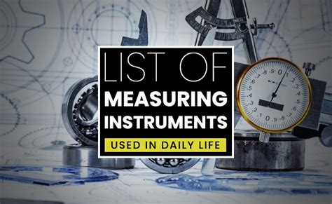 Measuring Instruments In Physics With Names