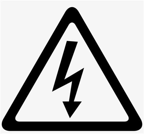 Arrow Bolt Signal Of Electrical Shock Risk In Triangular Señal De