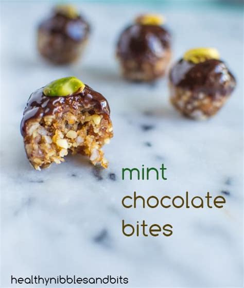 Mint Chocolate Bites Recipe Redux Healthy Nibbles Bits